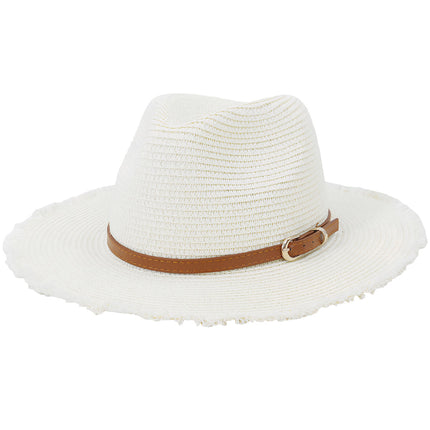 Chapeau De Paille Frange Femme