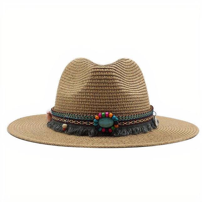 Chapeau De Paille Indien Femme