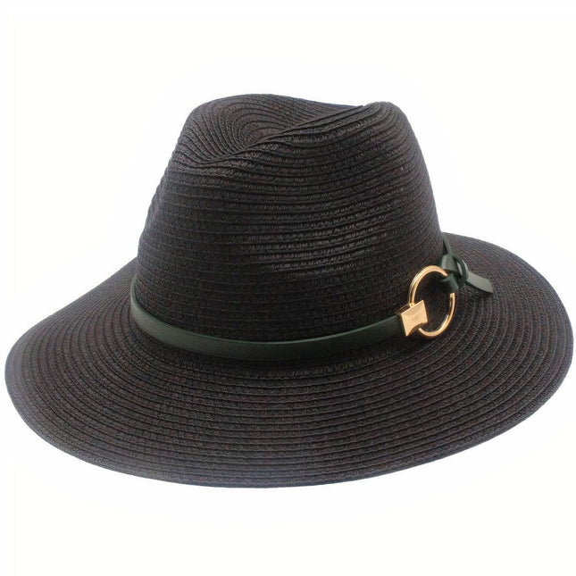 Chapeau De Paille Style Luxe Femme