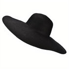 Chapeau De Paille Noir Femme