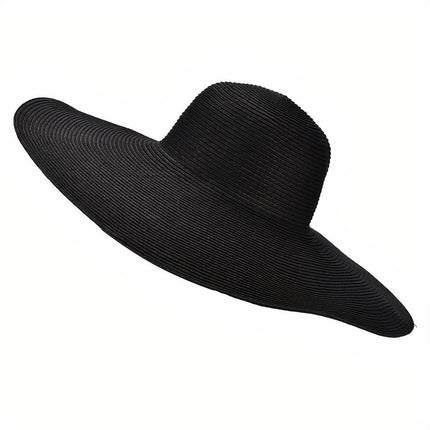 Chapeau De Paille Noir Femme