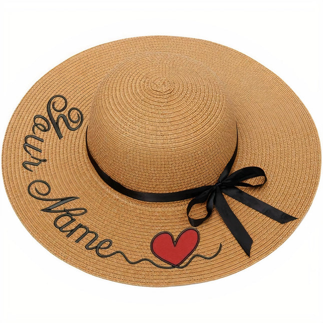 Chapeau De Paille Personnalisé Cur - Camel