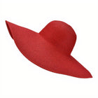 Chapeau De Paille Rouge Femme
