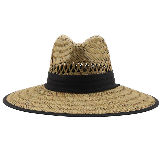 Chapeau De Paille Ruban Noir Femme