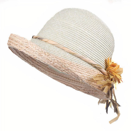 Chapeau De Paille À Fleur Femme