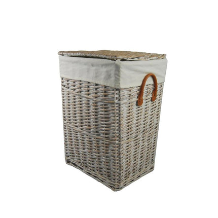 Coffre À Linge En Osier Blanc Paniers