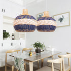 Suspension Rotin Bleu Suspensions