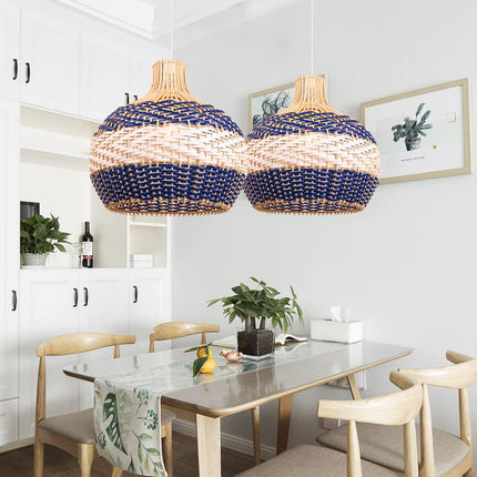 Suspension Rotin Bleu Suspensions
