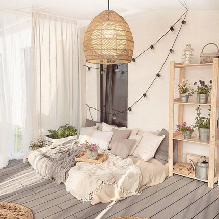 Suspension Rotin Cloche Suspensions