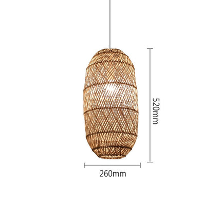 Suspension En Rotin Cylindre Tressé Suspensions