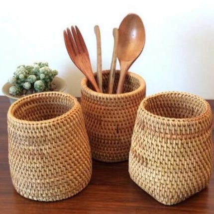 Pot De Rangement En Rotin Paniers