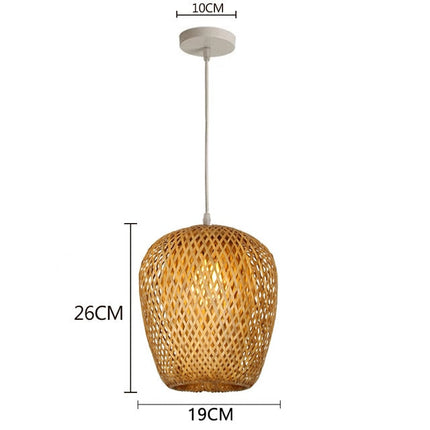Suspension Bambou Tressé Blanc Suspensions