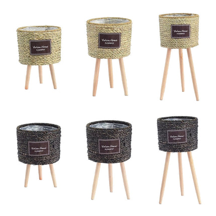 Cache Pot Sur Pieds Bois