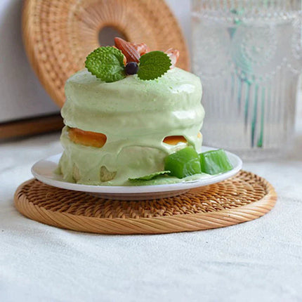Dessous De Plat Rond En Rotin Plat