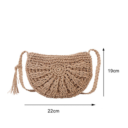 Sac En Raphia Marron