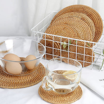 Dessous De Plat Déco En Rotin Plat