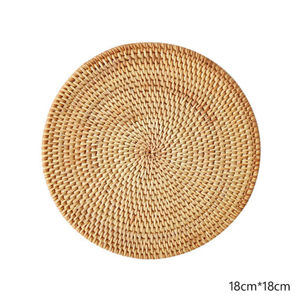 Dessous De Plat Déco En Rotin 18 Cm Plat