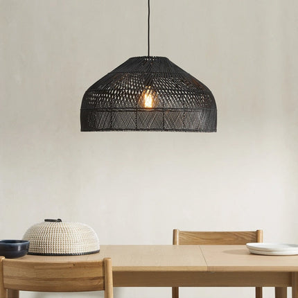Suspension En Rotin Noir 40 Cm Suspensions