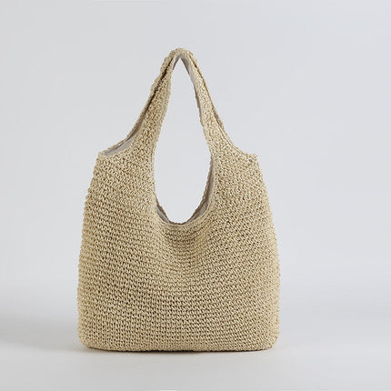 Sac En Paille Été Beige