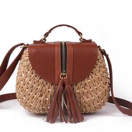 Sac Paille Jacquemus Brun