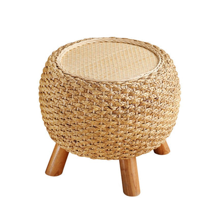Pouf Rotin Sur Pied Poufs