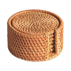 Sous-Tasses En Rotin Dessous De Plat