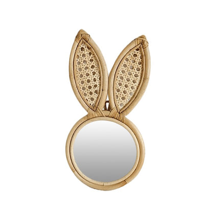 Miroir En Rotin Oreilles De Lapin Miroirs