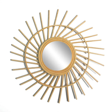 Miroir En Rotin Spirale Captivante Miroirs