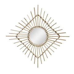 Miroir En Rotin Soleil Ancien Miroirs