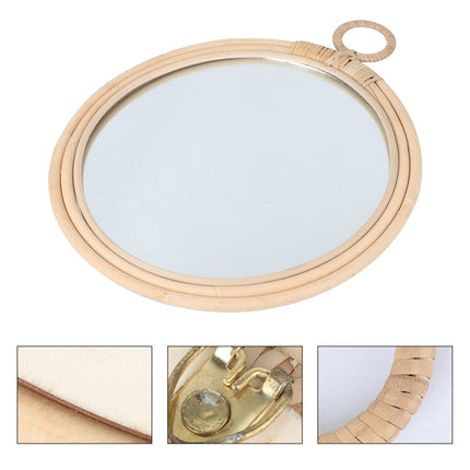 Miroir Rond Rotin Salle De Bain Miroirs