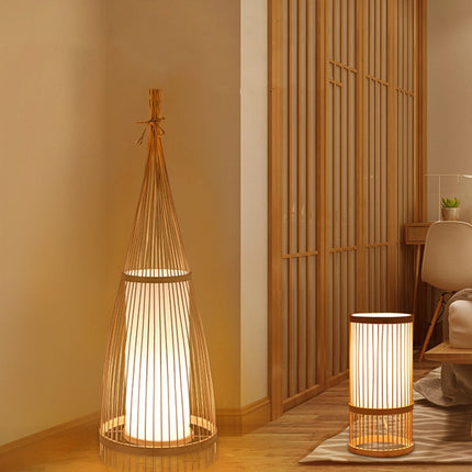 Lampadaire En Rotin Salon Lampadaires