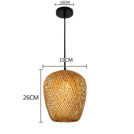 Suspension Bambou Tressé Noir Suspensions
