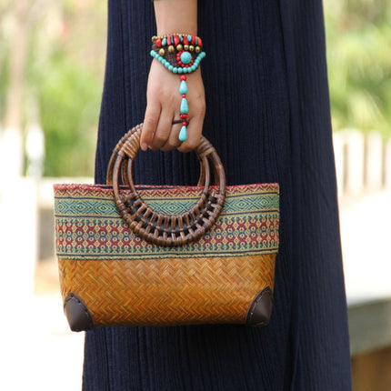 Sac En Paille Exotique