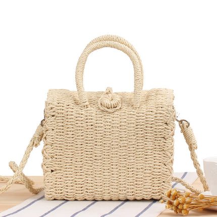 Sac À Main Raphia Beige