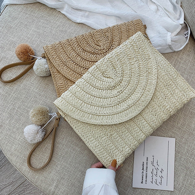 Sac Enveloppe En Paille