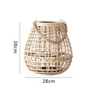 Porte Bougie Rotin 30 X 28 Cm Lampadaires