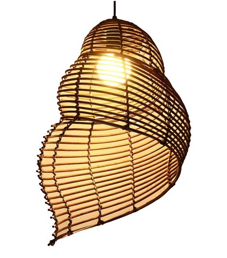Lampe Osier Coquillage Luminaire