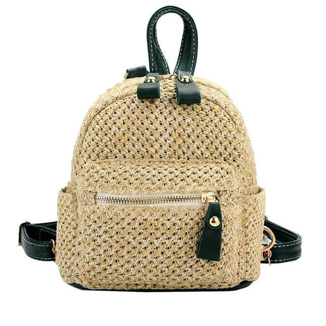 Sac À Dos Paille Mini Pour Femme