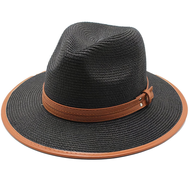 Chapeau De Paille Panama Noir