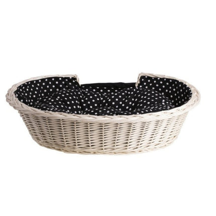 Panier Chat Osier Blanc Animaux Et Articles Pour Animaux De Compagnie