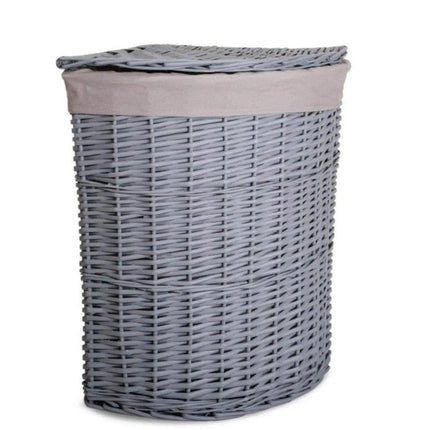 Panier À Linge Dangle Osier Gris Paniers Linge