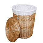 Panier À Linge Rond En Osier Paniers Linge
