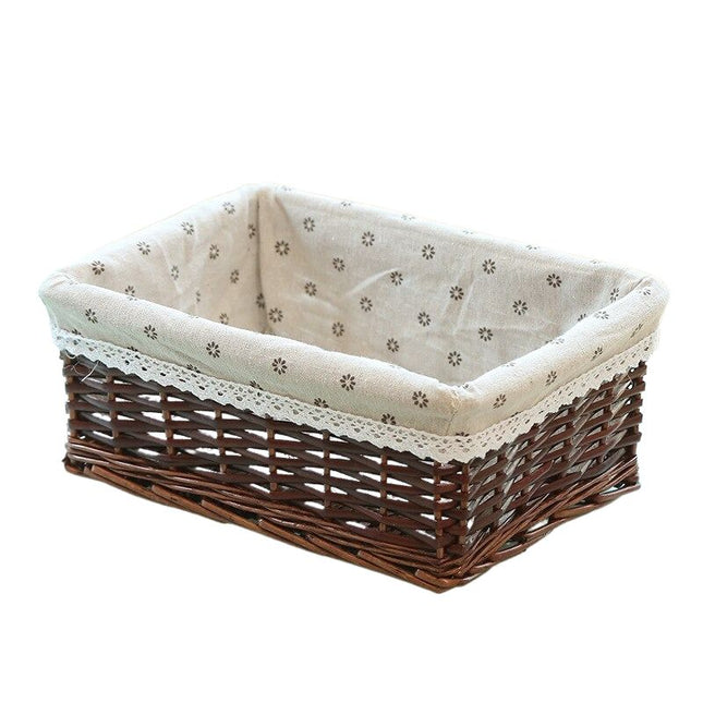 Panier De Rangement Osier Rectangulaire Rangement Osier