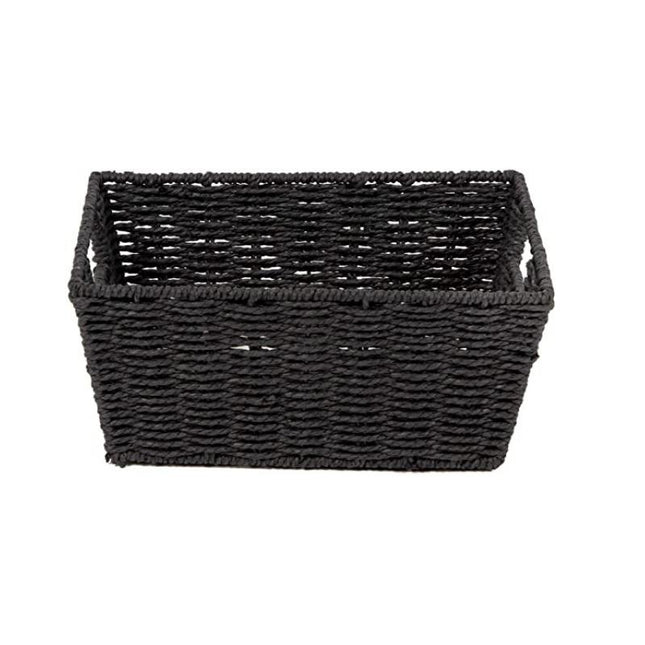 Panier De Rangement En Osier Noir Rangement Osier