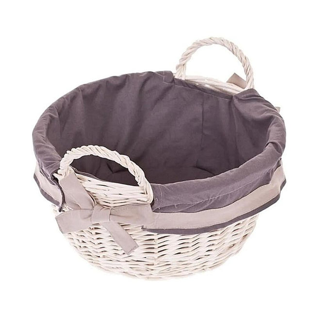 Panier Rangement Bébé Rond Osier