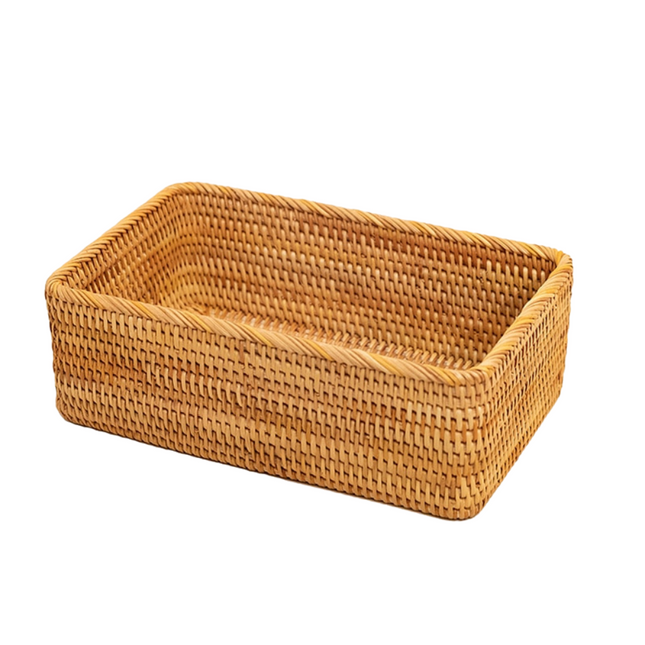 Panier En Rotin Rectangulaire Paniers
