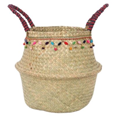 Panier Osier Rond Déco Avec Anses Rond Osier