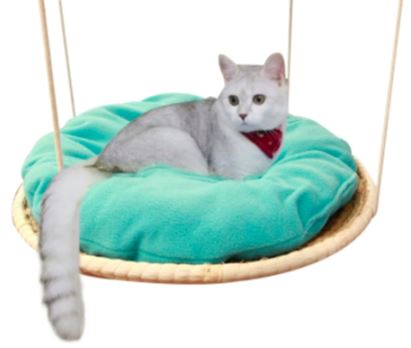 Panier Suspendu En Osier Pour Chat