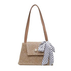 Petit Sac Rétro En Paille Beige Paille