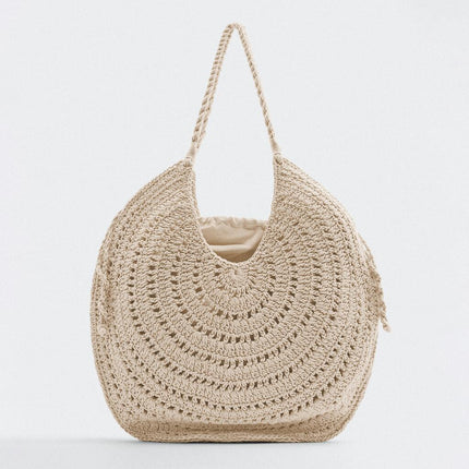 Sac Rond En Paille Bohème Chic Rond Paille